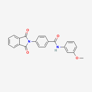 molecular formula C22H16N2O4 B2437005 4-(1,3-dioxoisoindolin-2-yl)-N-(3-methoxyphenyl)benzamide CAS No. 419539-92-7