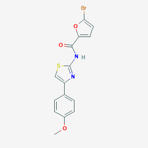 molecular formula C15H11BrN2O3S B243702 5-bromo-N-[4-(4-methoxyphenyl)-1,3-thiazol-2-yl]-2-furamide 