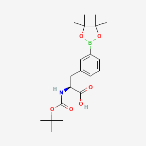 molecular formula C20H30BNO6 B2437026 (2S)-2-[[(tert-Butoxy)carbonyl]amino]-3-[3-(tetramethyl-1,3,2-dioxaborolan-2-yl)phenyl]propanoic acid CAS No. 2377587-64-7
