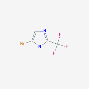 molecular formula C5H4BrF3N2 B2437052 5-Bromo-1-methyl-2-(trifluoromethyl)-1H-imidazole CAS No. 1368148-07-5