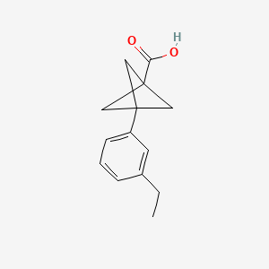 3-(3-Ethylphenyl)bicyclo[1.1.1]pentane-1-carboxylic acid