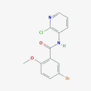 molecular formula C13H10BrClN2O2 B243706 5-bromo-N-(2-chloropyridin-3-yl)-2-methoxybenzamide 