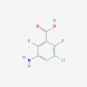 molecular formula C7H4ClF2NO2 B2437065 3-氨基-5-氯-2,6-二氟苯甲酸 CAS No. 1784060-84-9