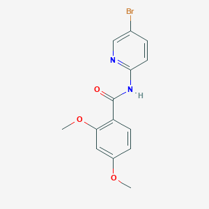 molecular formula C14H13BrN2O3 B243707 N-(5-bromopyridin-2-yl)-2,4-dimethoxybenzamide 