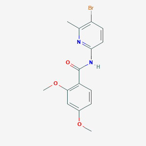 molecular formula C15H15BrN2O3 B243708 N-(5-bromo-6-methyl-2-pyridinyl)-2,4-dimethoxybenzamide 