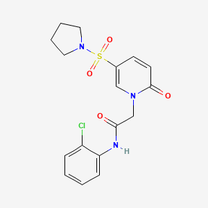 N-(2-chlorophenyl)-2-[2-oxo-5-(pyrrolidine-1-sulfonyl)-1,2-dihydropyridin-1-yl]acetamide