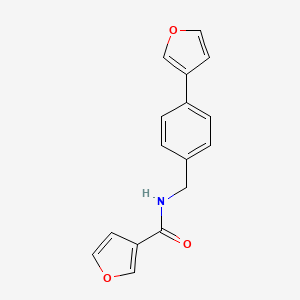 molecular formula C16H13NO3 B2437085 N-(4-(furan-3-yl)benzyl)furan-3-carboxamide CAS No. 2034455-50-8