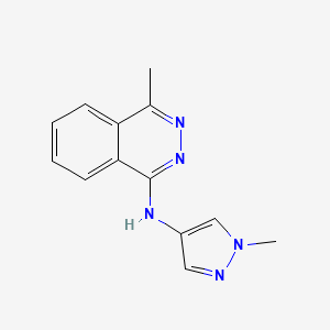 molecular formula C13H13N5 B2437108 4-甲基-N-(1-甲基-1H-吡唑-4-基)酞嗪-1-胺 CAS No. 1153208-63-9