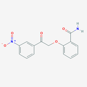 2-[2-(3-Nitrophenyl)-2-oxoethoxy]benzamide