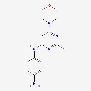 molecular formula C15H19N5O B2437123 N1-(2-甲基-6-吗啉基嘧啶-4-基)苯-1,4-二胺 CAS No. 1402747-67-4