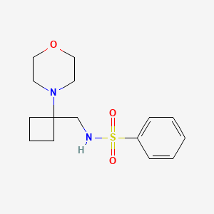 N-[(1-Morpholin-4-ylcyclobutyl)methyl]benzenesulfonamide