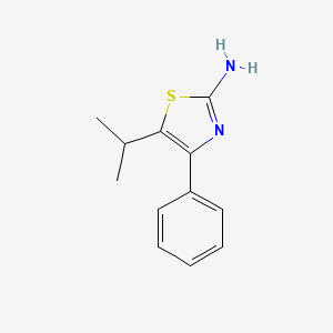 molecular formula C12H14N2S B2437126 5-异丙基-4-苯基-1,3-噻唑-2-胺 CAS No. 953732-52-0