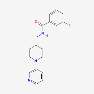 3-fluoro-N-((1-(pyridin-3-yl)piperidin-4-yl)methyl)benzamide