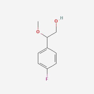 molecular formula C9H11FO2 B2437134 2-(4-氟苯基)-2-甲氧基乙醇 CAS No. 1785506-03-7