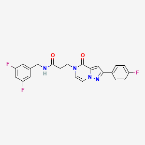 N-(3,5-difluorobenzyl)-3-[2-(4-fluorophenyl)-4-oxopyrazolo[1,5-a]pyrazin-5(4H)-yl]propanamide