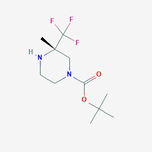 Tert-butyl 3-methyl-3-(trifluoromethyl)piperazine-1-carboxylate