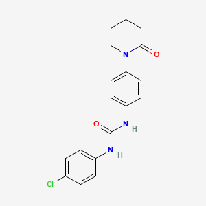 1-(4-Chlorophenyl)-3-(4-(2-oxopiperidin-1-yl)phenyl)urea