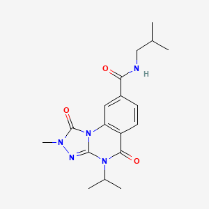 N-isobutyl-4-isopropyl-2-methyl-1,5-dioxo-1,2,4,5-tetrahydro[1,2,4]triazolo[4,3-a]quinazoline-8-carboxamide