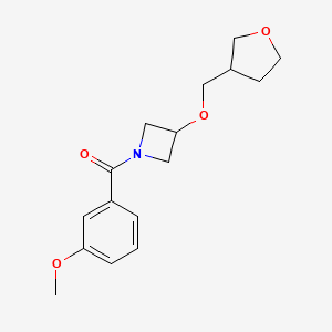 1-(3-Methoxybenzoyl)-3-[(oxolan-3-yl)methoxy]azetidine