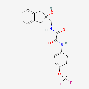N1-((2-hydroxy-2,3-dihydro-1H-inden-2-yl)methyl)-N2-(4-(trifluoromethoxy)phenyl)oxalamide