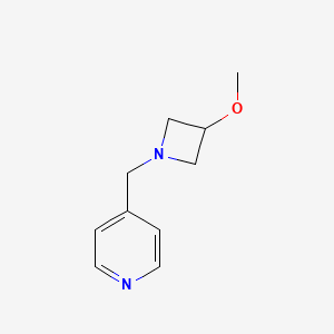molecular formula C10H14N2O B2437171 4-((3-Methoxyazetidin-1-yl)methyl)pyridine CAS No. 2319802-82-7