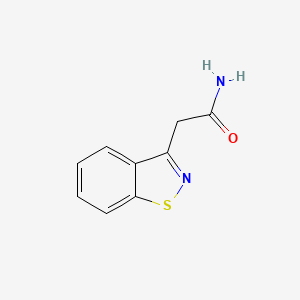 molecular formula C9H8N2OS B2437177 1,2-苯并异噻唑-3-乙酰胺 CAS No. 29273-65-2