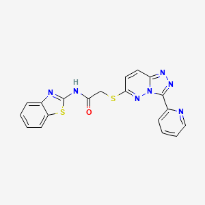 N-(benzo[d]thiazol-2-yl)-2-((3-(pyridin-2-yl)-[1,2,4]triazolo[4,3-b]pyridazin-6-yl)thio)acetamide