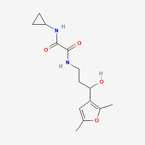 N1-cyclopropyl-N2-(3-(2,5-dimethylfuran-3-yl)-3-hydroxypropyl)oxalamide