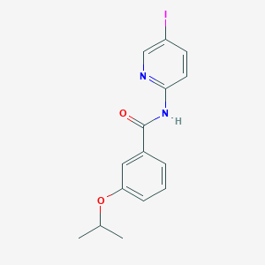 molecular formula C15H15IN2O2 B243719 N-(5-iodo-2-pyridinyl)-3-isopropoxybenzamide 