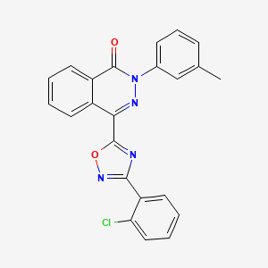 4-[3-(2-chlorophenyl)-1,2,4-oxadiazol-5-yl]-2-(3-methylphenyl)phthalazin-1(2H)-one