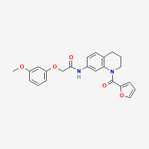 N-[1-(2-furoyl)-1,2,3,4-tetrahydroquinolin-7-yl]-2-(3-methoxyphenoxy)acetamide