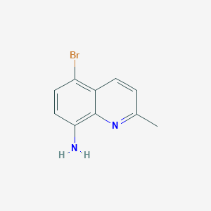 molecular formula C10H9BrN2 B2437240 5-Bromo-2-methyl-8-quinolinamine CAS No. 1417632-66-6