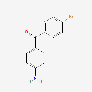 molecular formula C13H10BrNO B2437244 (4-Aminophenyl)(4-bromophenyl)methanone CAS No. 40292-19-1