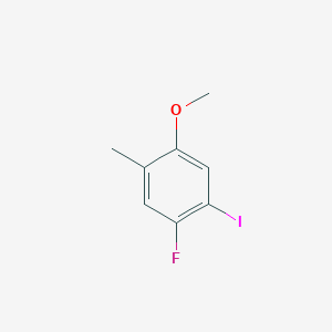 molecular formula C8H8FIO B2437254 1-Fluoro-2-iodo-4-methoxy-5-methylbenzene CAS No. 741716-19-8