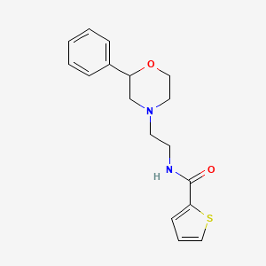 molecular formula C17H20N2O2S B2437264 N-(2-(2-phenylmorpholino)ethyl)thiophene-2-carboxamide CAS No. 953969-48-7