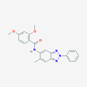 2,4-dimethoxy-N-(6-methyl-2-phenyl-2H-1,2,3-benzotriazol-5-yl)benzamide