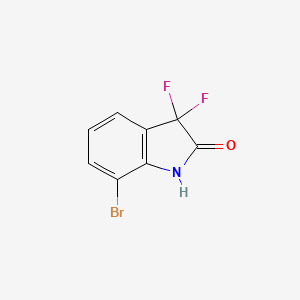 molecular formula C8H4BrF2NO B2437270 7-Bromo-3,3-difluoroindolin-2-one CAS No. 1360928-68-2