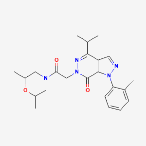 6-(2-(2,6-dimethylmorpholino)-2-oxoethyl)-4-isopropyl-1-(o-tolyl)-1H-pyrazolo[3,4-d]pyridazin-7(6H)-one