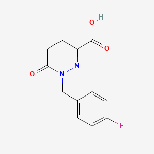 1-[(4-Fluorophenyl)methyl]-6-oxo-1,4,5,6-tetrahydropyridazine-3-carboxylic acid