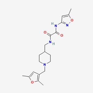 N1-((1-((2,5-dimethylfuran-3-yl)methyl)piperidin-4-yl)methyl)-N2-(5-methylisoxazol-3-yl)oxalamide