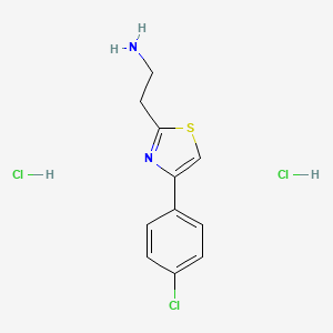 (2-[4-(4-Chlorophenyl)-1,3-thiazol-2-yl]ethyl)amine dihydrochloride
