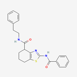2-benzamido-N-phenethyl-4,5,6,7-tetrahydrobenzo[d]thiazole-4-carboxamide