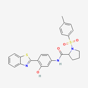 N-(4-(benzo[d]thiazol-2-yl)-3-hydroxyphenyl)-1-tosylpyrrolidine-2-carboxamide