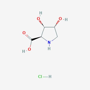(2R,3S,4R)-3,4-Dihydroxypyrrolidine-2-carboxylic acid;hydrochloride