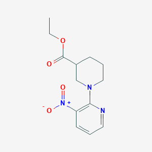 molecular formula C13H17N3O4 B2437372 Ethyl 1-(3-nitropyridin-2-yl)piperidine-3-carboxylate CAS No. 952934-78-0