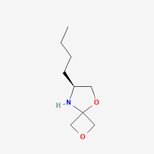 molecular formula C9H17NO2 B2437406 (7S)-7-Butyl-2,5-dioxa-8-azaspiro[3.4]octane CAS No. 1556097-29-0