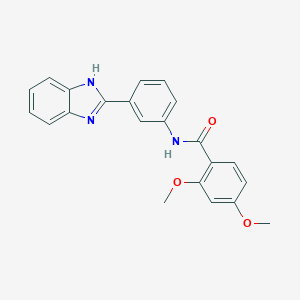 molecular formula C22H19N3O3 B243743 N-[3-(1H-benzimidazol-2-yl)phenyl]-2,4-dimethoxybenzamide 