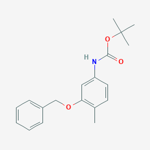 molecular formula C19H23NO3 B2437469 tert-Butyl (3-(benzyloxy)-4-methylphenyl)carbamate CAS No. 2108750-69-0