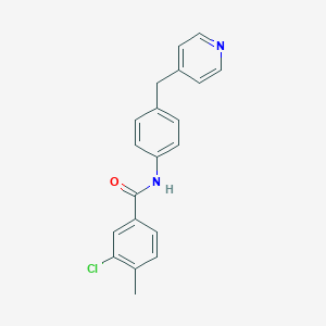molecular formula C20H17ClN2O B243747 3-Chloro-4-methyl-N-(4-(pyridin-4-ylmethyl)phenyl)benzamide 