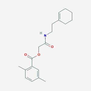 molecular formula C19H25NO3 B2437478 [2-[2-(Cyclohexen-1-yl)ethylamino]-2-oxoethyl] 2,5-dimethylbenzoate CAS No. 474413-81-5